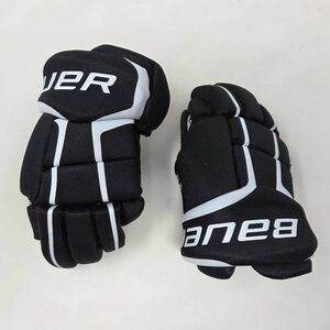 BAUER SUPREME ONE 20 JUNIOR 11" 28CM HOCKEY GLOVES BLACK WHITE